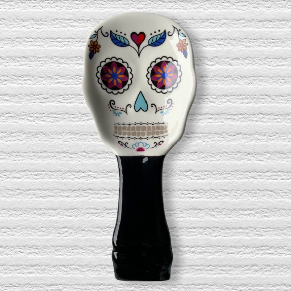 Variety WS Other - Sugar Skull Day of the Dead Spoon Rest Ceramic